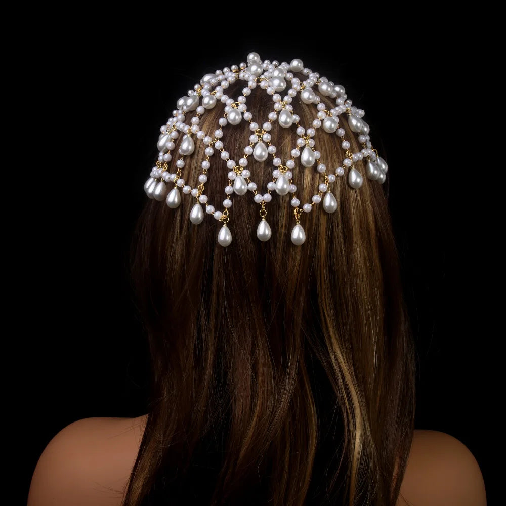 Bohemian Pearl Headband Jewelry for Women Accessories