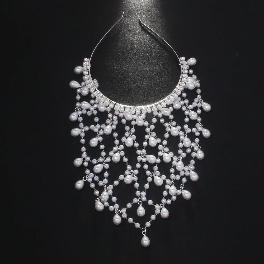 Bohemian Pearl Headband Jewelry for Women Accessories