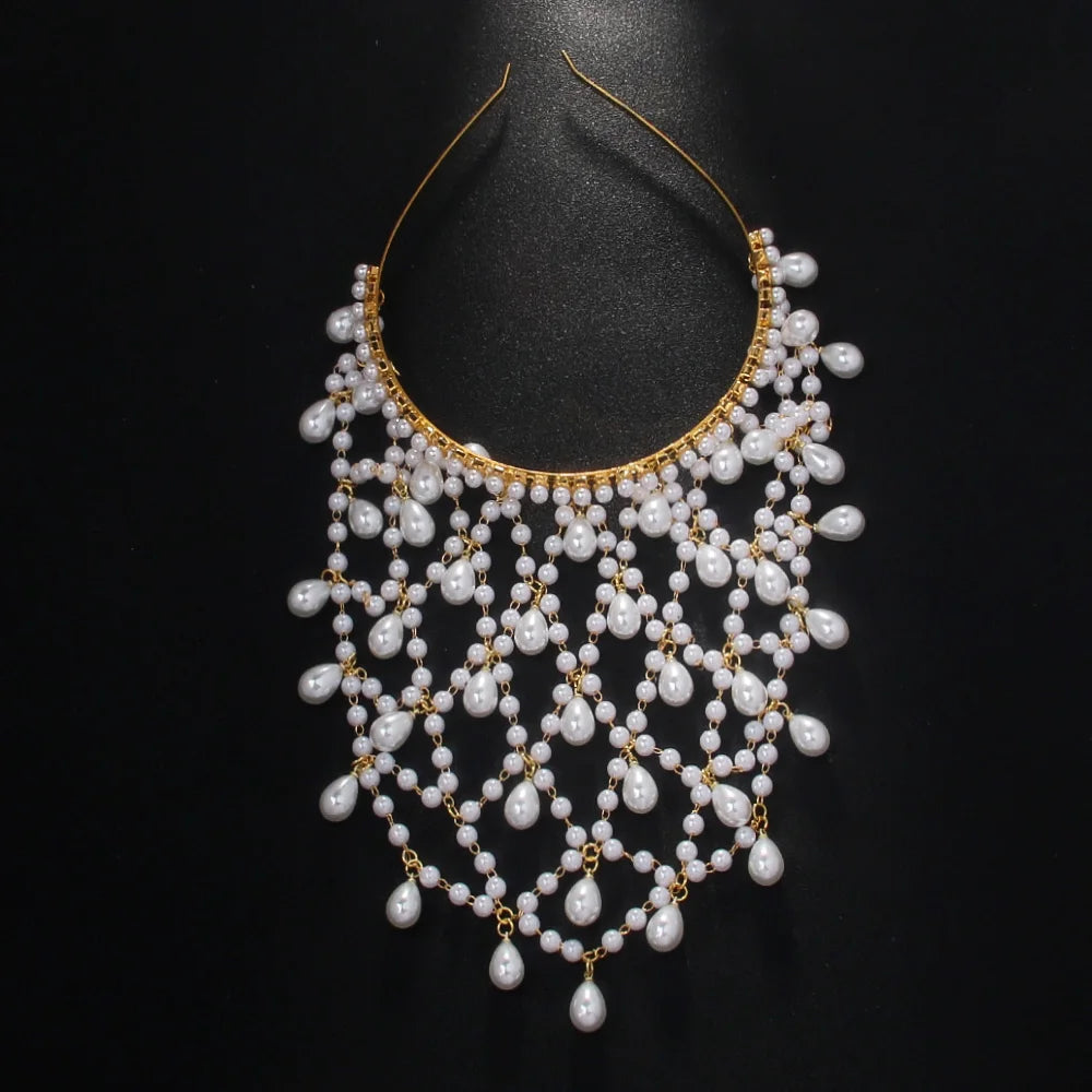 Bohemian Pearl Headband Jewelry for Women Accessories