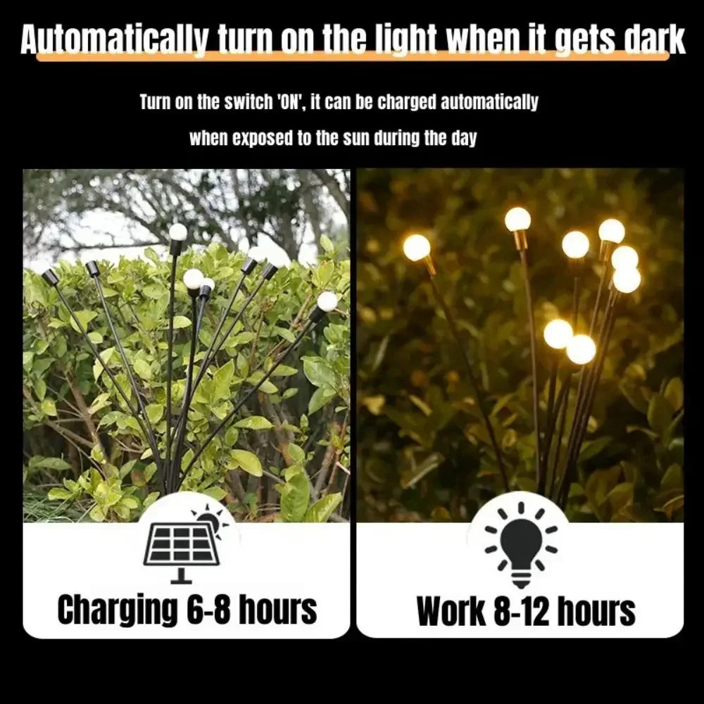 Solar Firefly Lights Outdoor Waterproof Decoration