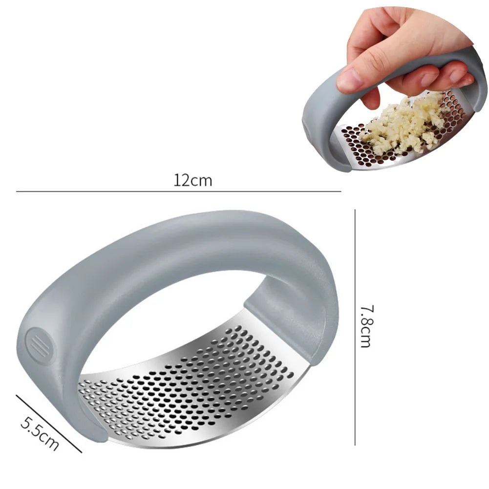 Stainless Steel Garlic Press Fruits, and Vegetables