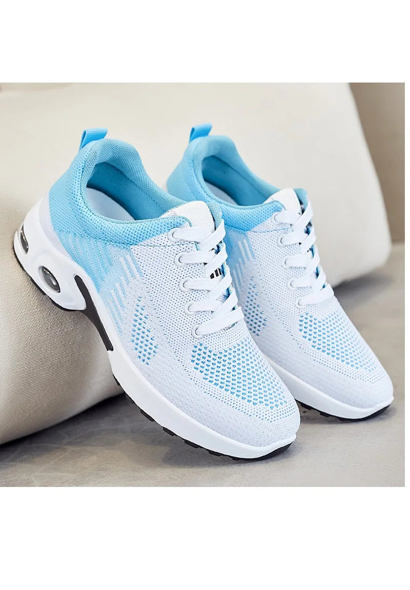 Women's Sports Running Shoes Fashion Light Knit Breathable