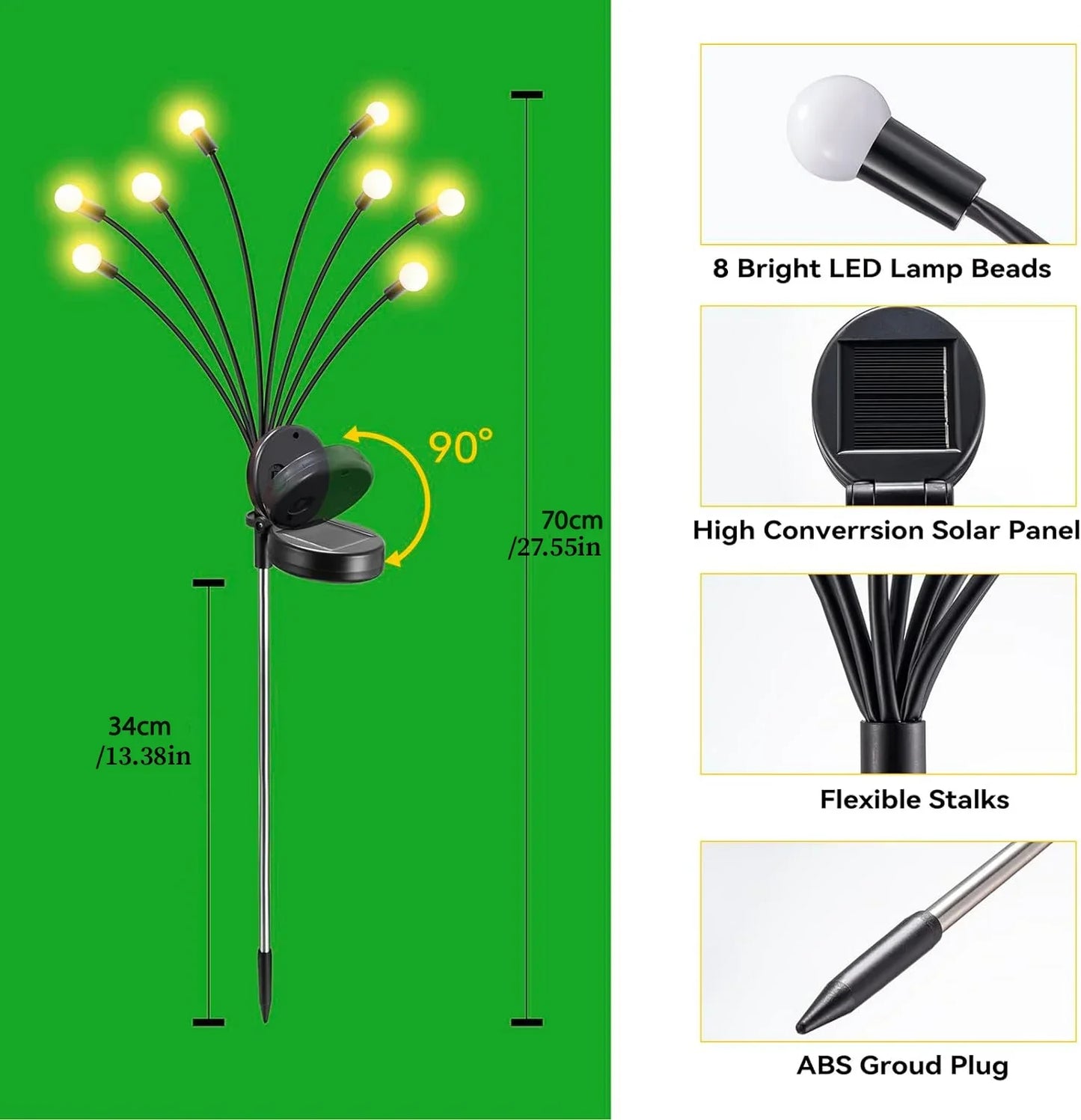 Solar Firefly Lights Outdoor Waterproof Decoration