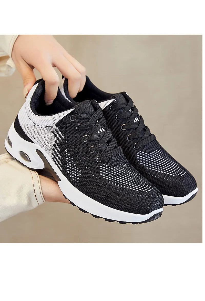 Women's Sports Running Shoes Fashion Light Knit Breathable