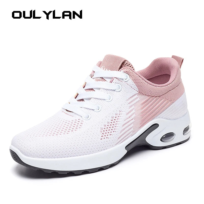 Women's Sports Running Shoes Fashion Light Knit Breathable
