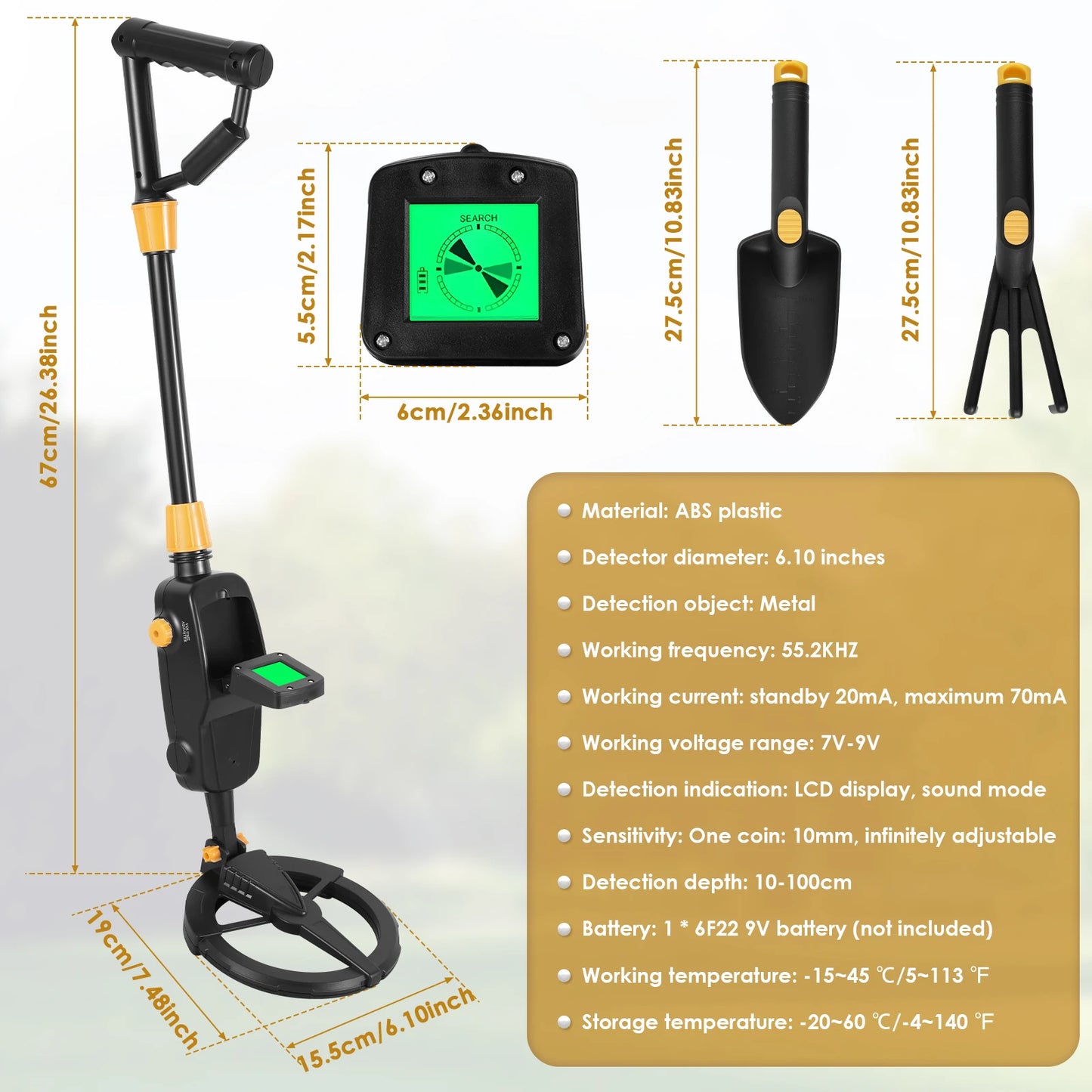 Metal Detector Kit for Kid Underground Metal Detector