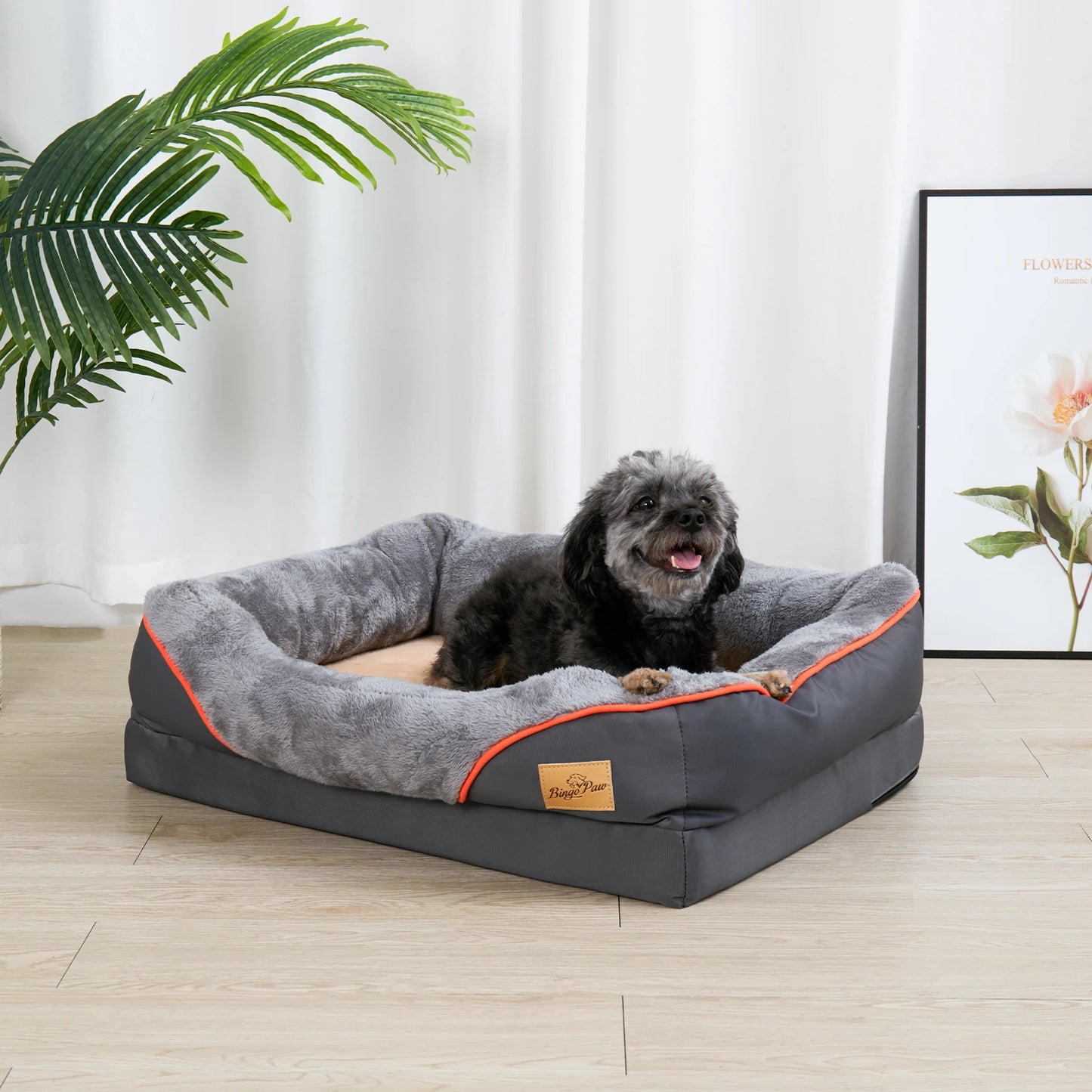 Pet Bed Soft Orthopedic Sleeping Mat Cotton-padded