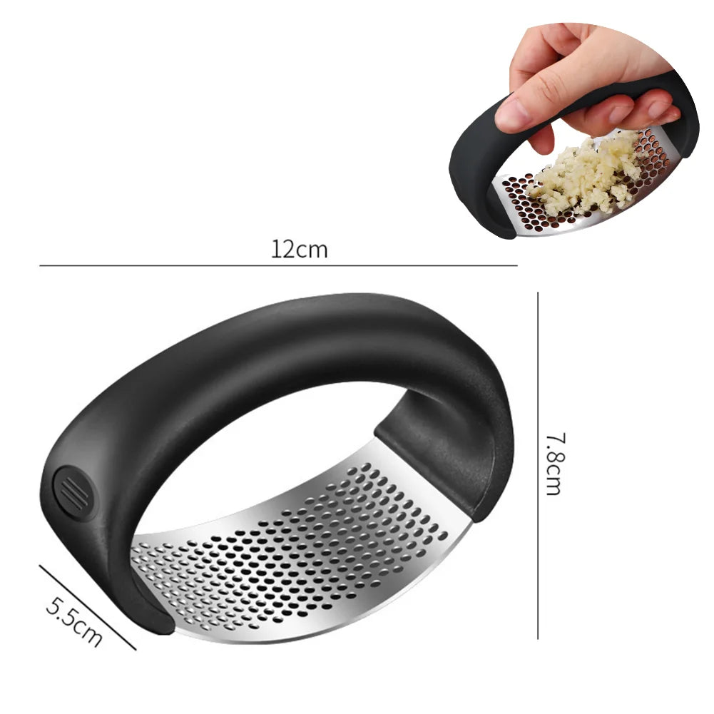 Stainless Steel Garlic Press Fruits, and Vegetables