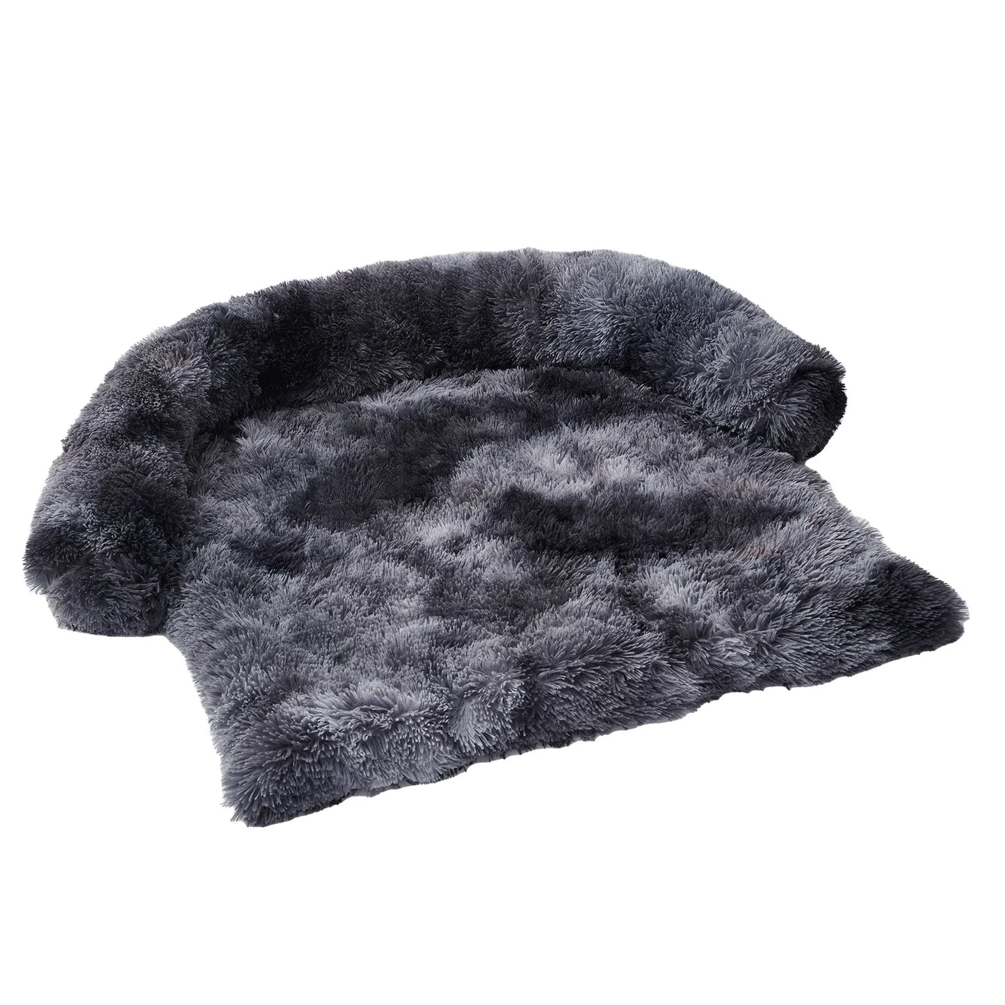 Calming Dog Plush Bed, Zippered Removable Washable Cover