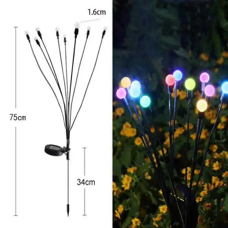 Solar Firefly Lights Outdoor Waterproof Decoration