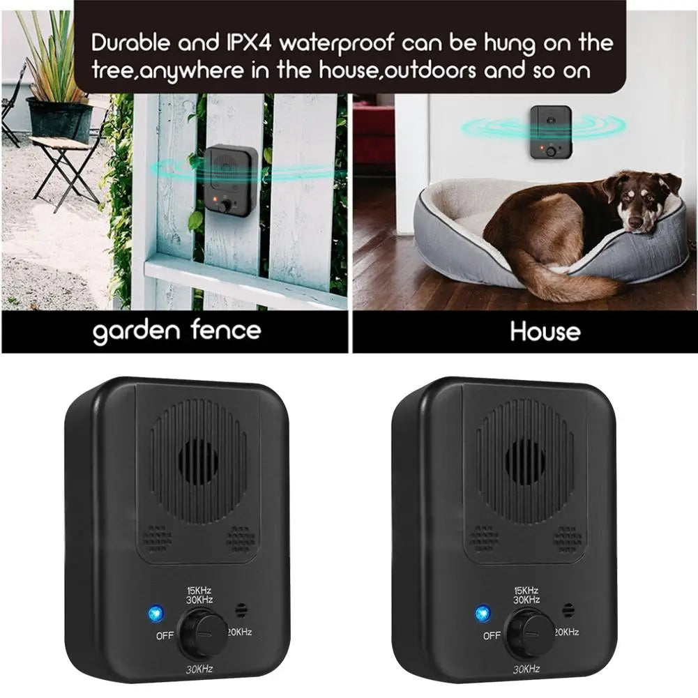 Anti-Bark Ultrasonic Outdoor, Noise Dog Repeller, Waterproof