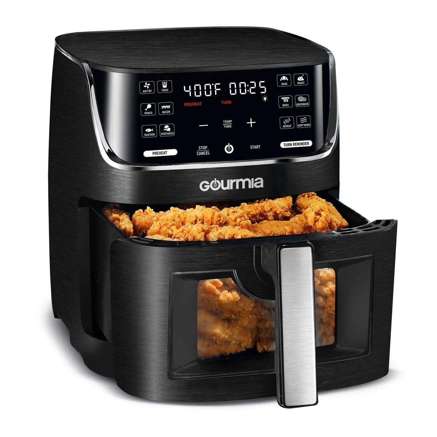 8 Qt Digital Window Air Fryer,12 One-Touch Presets