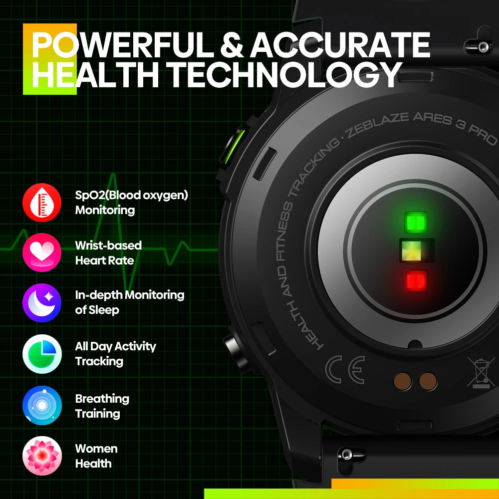 3 Pro Smart Watch HD Voice Calling,100+ Sports, Health