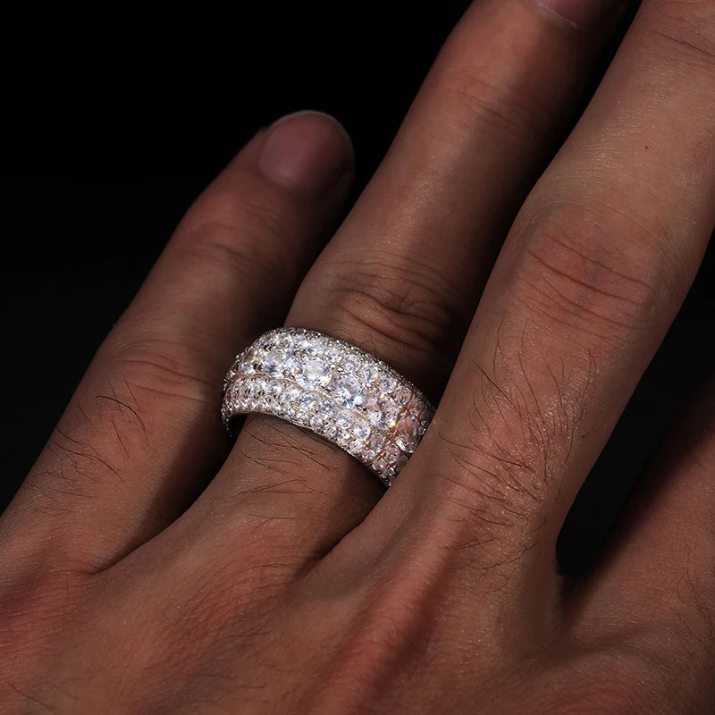 Fine Jewelry  With Certificate Moissanite Rings S925 Sterling Silver