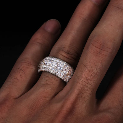 Fine Jewelry  With Certificate Moissanite Rings S925 Sterling Silver