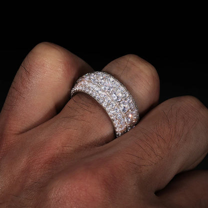 Fine Jewelry  With Certificate Moissanite Rings S925 Sterling Silver