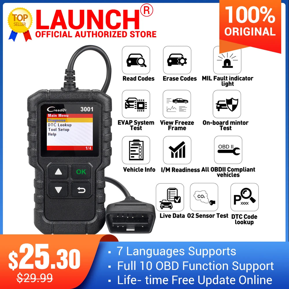Car code reader scanner bilingual diagnostic tool PK ELM 327 CR319