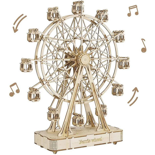 3D Puzzle Ferris Wheel Music Box Kit with Music