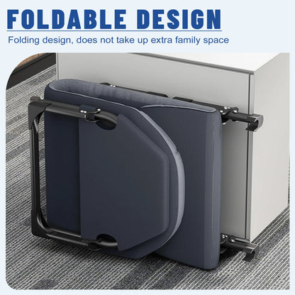 Sleeping Cot, 6 Positions, Portable & Foldable Bed, Mattress, Pillow,