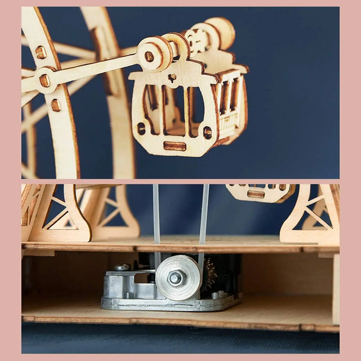 3D Puzzle Ferris Wheel Music Box Kit with Music
