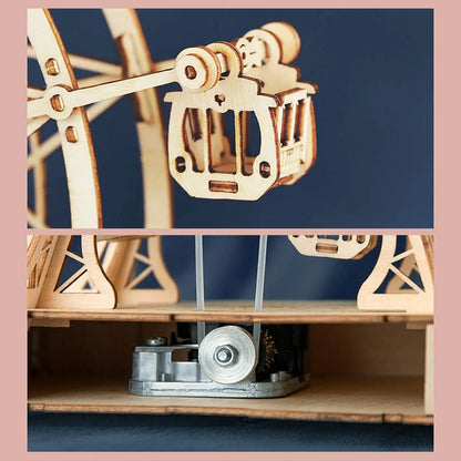 3D Puzzle Ferris Wheel Music Box Kit with Music