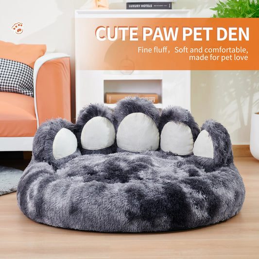 Cozy Comfy Pet Dog Bed Paw Shape