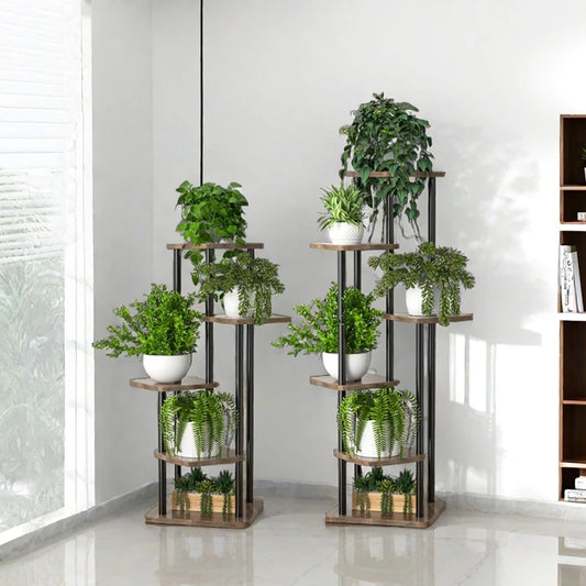 Plant Stand Iron Home Garden  Pot Organizer