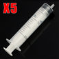 5pcs 1ml,3ml,5ml,10ml,20ml,2.5ml,30ml,50ml Sterile pet feeding syringe, Hydroponics Lab Medical Tool