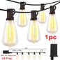 1/2/3pcs 28FT String Lights Outdoor,  Patio Lights Garden Lamp