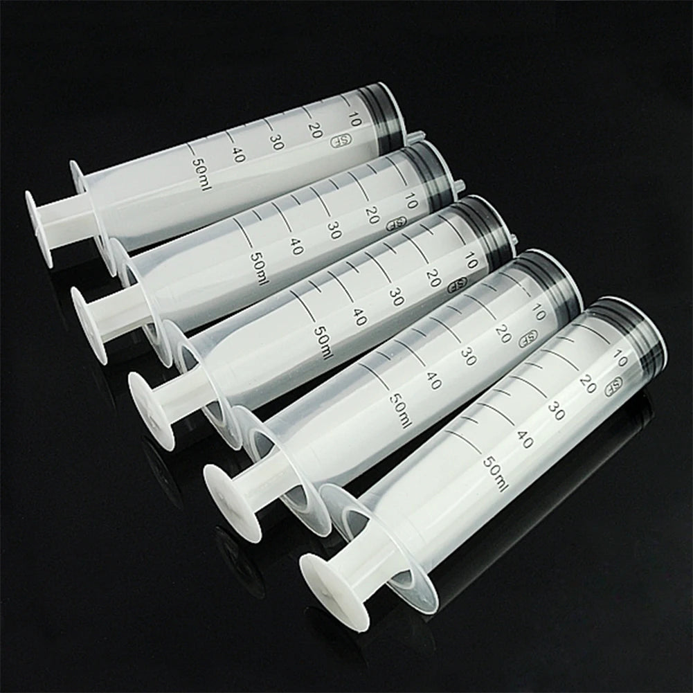 5pcs 1ml,3ml,5ml,10ml,20ml,2.5ml,30ml,50ml Sterile pet feeding syringe, Hydroponics Lab Medical Tool