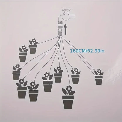 Easy Drip Irrigation 10 Adjustable Emitters  Self-Watering Plants