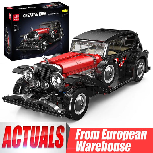 King 10114 Technical Building Block T50 Vintage Car Set Assembly