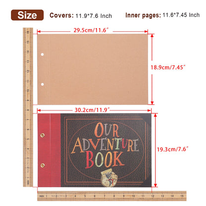 Our Adventure Book Photo Album 40 Page Scrapbook