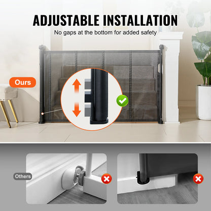 Retractable Wide Baby Gate, for Kids or Pets
