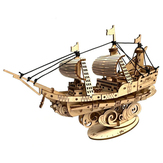 3D Wooden Puzzle Building Block Kits Assembly