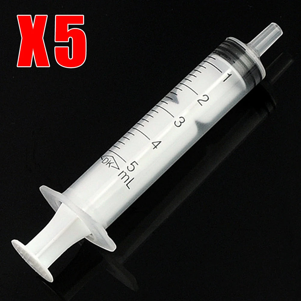 5pcs 1ml,3ml,5ml,10ml,20ml,2.5ml,30ml,50ml Sterile pet feeding syringe, Hydroponics Lab Medical Tool