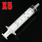 5pcs 1ml,3ml,5ml,10ml,20ml,2.5ml,30ml,50ml Sterile pet feeding syringe, Hydroponics Lab Medical Tool