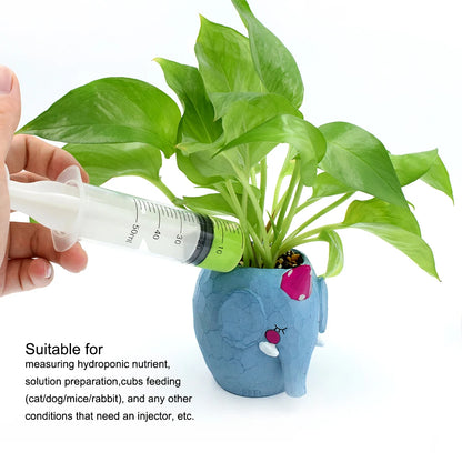 5pcs 1ml,3ml,5ml,10ml,20ml,2.5ml,30ml,50ml Sterile pet feeding syringe, Hydroponics Lab Medical Tool