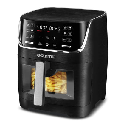 8 Qt Digital Window Air Fryer,12 One-Touch Presets