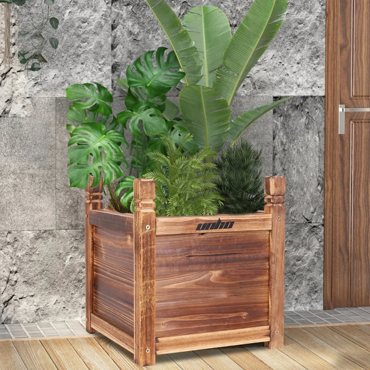 12-inch, 24-inch & 36-inch wooden elevated garden bed