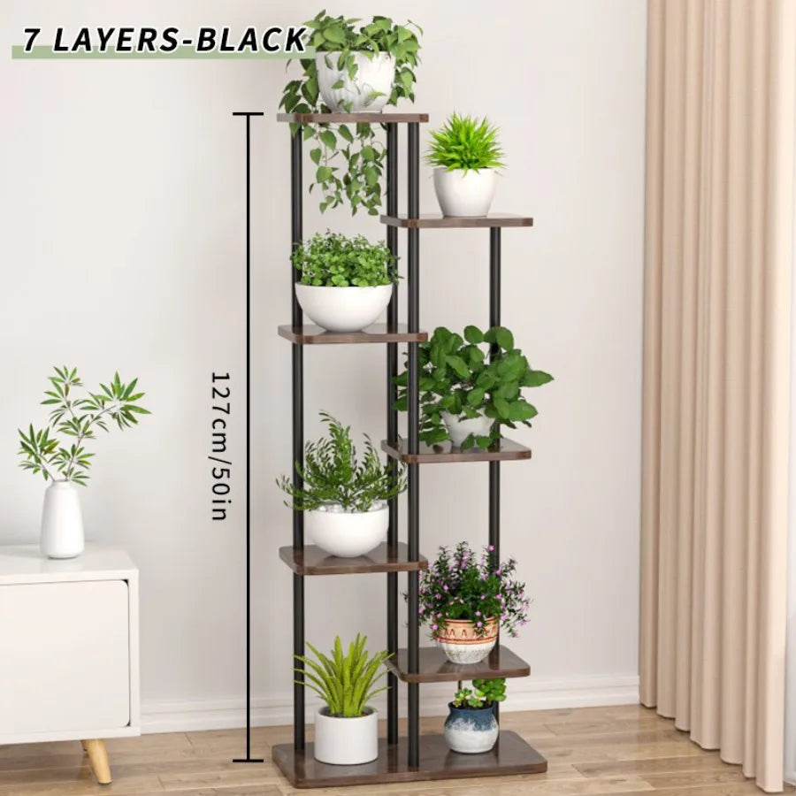Plant Stand Iron Home Garden  Pot Organizer