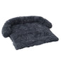 Calming Dog Plush Bed, Zippered Removable Washable Cover