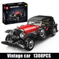King 10114 Technical Building Block T50 Vintage Car Set Assembly
