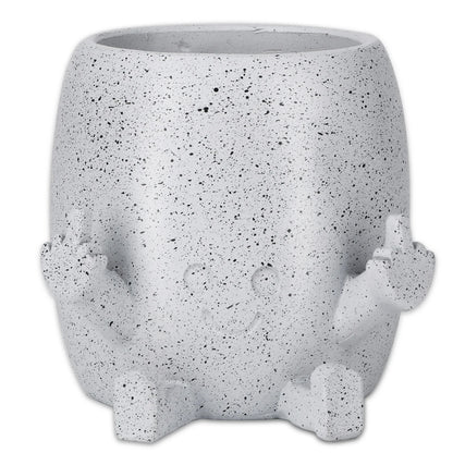 Funny Expression Middle Finger Flower Garden Planter
