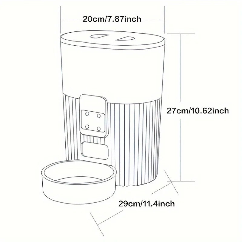 Cat/Dog automatic feeder dispenser feeding wifi remote