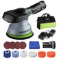 WORKPRO Cordless Car Polisher Detailing with 2 pcs 12V Rechargeable