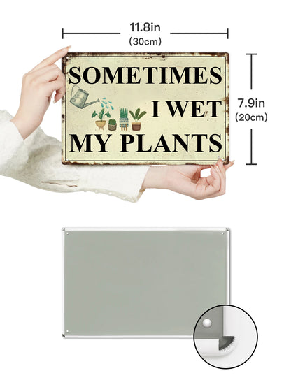 1PC Rustic Metal Sign, Funny Plaque for  Wall Decor 7.8 X 11.8 Inches