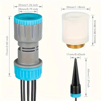 Easy Drip Irrigation 10 Adjustable Emitters  Self-Watering Plants