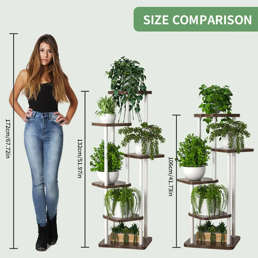 Plant Stand Iron Home Garden  Pot Organizer