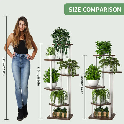 Plant Stand Iron Home Garden  Pot Organizer